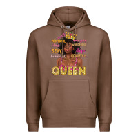 Chestnut queen afro woman Premium Hoodie - texasbilliewilder