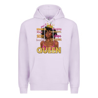 Lilac queen afro woman Premium Hoodie - texasbilliewilder