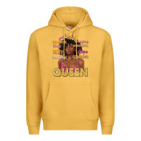 Mustard queen afro woman Premium Hoodie - texasbilliewilder