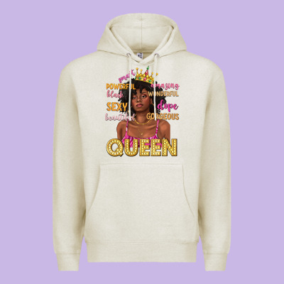 Queen Afro Woman Premium Hoodie Designed By Texasbilliewilder