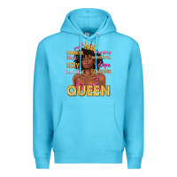 Ocean Blue queen afro woman Premium Hoodie - texasbilliewilder