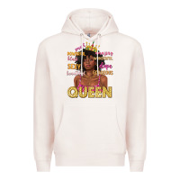 Pale Pink queen afro woman Premium Hoodie - texasbilliewilder