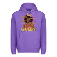 Purple queen afro woman Premium Hoodie - texasbilliewilder