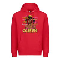 Red queen afro woman Premium Hoodie - texasbilliewilder