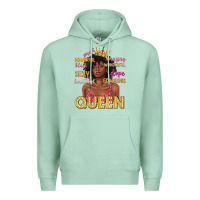 Seafoam queen afro woman Premium Hoodie - texasbilliewilder