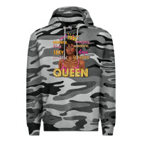 Slate Camo queen afro woman Premium Hoodie - texasbilliewilder