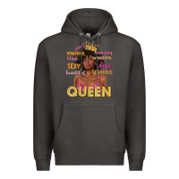 Smoke queen afro woman Premium Hoodie - texasbilliewilder