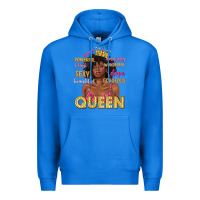 True Royal queen afro woman Premium Hoodie - texasbilliewilder