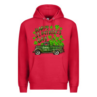 Cardinal Happy st. patrick's day shamrock farm truck Premium Hoodie - RanaPortraitStore
