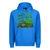 True Royal Happy st. patrick's day shamrock farm truck Premium Hoodie - RanaPortraitStore