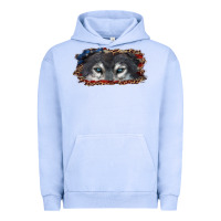 Wolf Eyes American Flag Urban Hoodie | Teevron