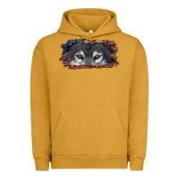Pigment Peanut Butter Wolf eyes american flag Urban Hoodie - RanaPortraitStore