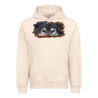 Sandshell Wolf eyes american flag Urban Hoodie - RanaPortraitStore