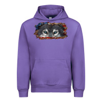 Tulip Wolf eyes american flag Urban Hoodie - RanaPortraitStore