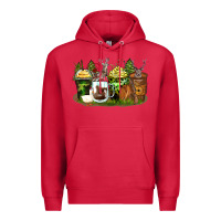Cardinal hunter coffee cups Premium Hoodie - Zillion Design Studio