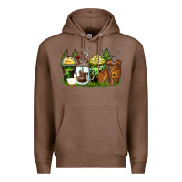 Chestnut hunter coffee cups Premium Hoodie - Zillion Design Studio