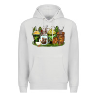 Dove Grey hunter coffee cups Premium Hoodie - Zillion Design Studio
