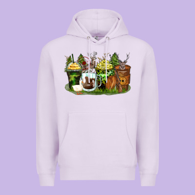 Hunter Coffee Cups Premium Hoodie Designed By Zillion Design Studio