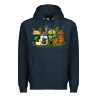 Navy hunter coffee cups Premium Hoodie - Zillion Design Studio