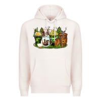 Pale Pink hunter coffee cups Premium Hoodie - Zillion Design Studio