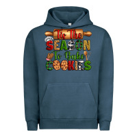 Pigment Midnight Navy tih the season to bake cookies Urban Hoodie - Zillion Design Studio