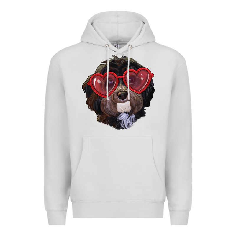 Havanese Dog With Love Glasses Premium Hoodie by RanaPortraitStore | Teevron