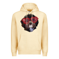 Pina Colada Havanese dog with love glasses Premium Hoodie - RanaPortraitStore