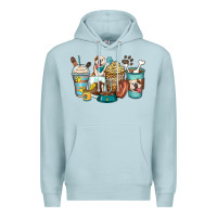 Blue Mist english bulldog coffee cups Premium Hoodie - Zillion Design Studio