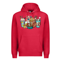 Cardinal english bulldog coffee cups Premium Hoodie - Zillion Design Studio