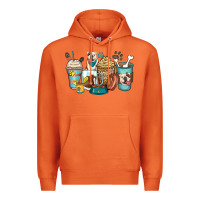 Carrot english bulldog coffee cups Premium Hoodie - Zillion Design Studio