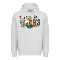 Dove Grey english bulldog coffee cups Premium Hoodie - Zillion Design Studio