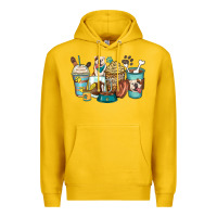 Lemon english bulldog coffee cups Premium Hoodie - Zillion Design Studio