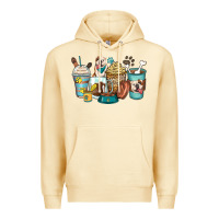 Pina Colada english bulldog coffee cups Premium Hoodie - Zillion Design Studio