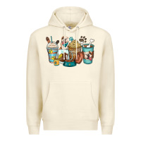 Sandshell english bulldog coffee cups Premium Hoodie - Zillion Design Studio