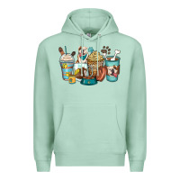 Seafoam english bulldog coffee cups Premium Hoodie - Zillion Design Studio