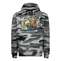 Slate Camo english bulldog coffee cups Premium Hoodie - Zillion Design Studio