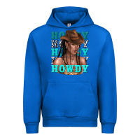 Cobalt howdy howdy black girl Urban Hoodie - texasbilliewilder