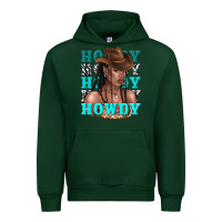 Forest Green howdy howdy black girl Urban Hoodie - texasbilliewilder