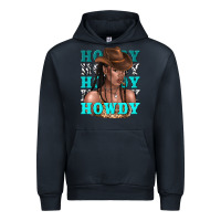 Navy howdy howdy black girl Urban Hoodie - texasbilliewilder