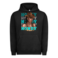 Pigment Black howdy howdy black girl Urban Hoodie - texasbilliewilder