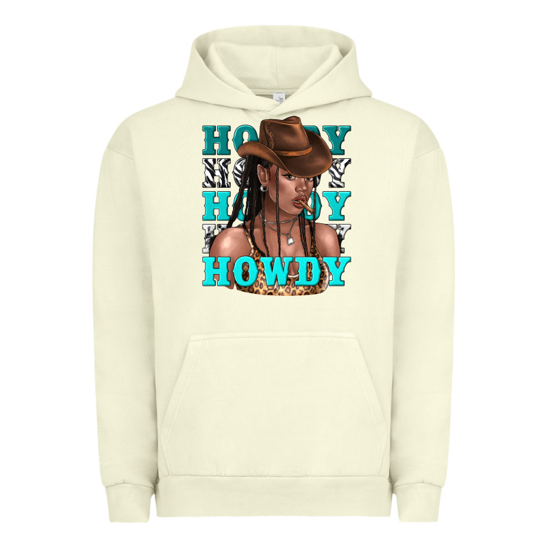 Howdy Howdy Black Girl Urban Hoodie by texasbilliewilder | Teevron