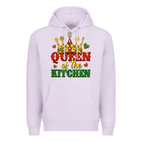 Lilac queen of the kitchen Premium Hoodie - texasbilliewilder