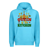 Ocean Blue queen of the kitchen Premium Hoodie - texasbilliewilder