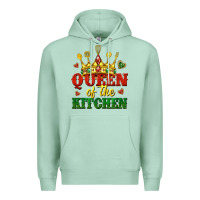 Seafoam queen of the kitchen Premium Hoodie - texasbilliewilder