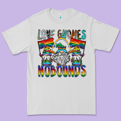 Love Gnomes Nobounds Premium Tee Designed By Sublimationcraftshop