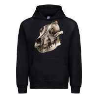 Black Wolf skull Urban Hoodie - RanaPortraitStore