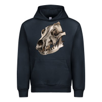 Navy Wolf skull Urban Hoodie - RanaPortraitStore