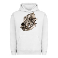Pigment Lunar Rock Wolf skull Urban Hoodie - RanaPortraitStore