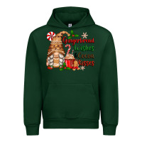 Forest Green gingerbread wishes and cocoa kisses Urban Hoodie - Zillion Design Studio