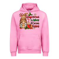 Fuchsia Pink gingerbread wishes and cocoa kisses Urban Hoodie - Zillion Design Studio